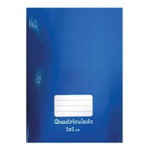 CADERNO QUADRICULADO UNIV.  CAPA DURA BROCHURA 48F 1,0X1,0 AZUL TAMOIO - UN