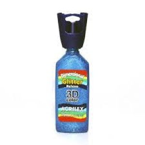 TINTA DIMENSIONAL GLITER 211/AZUL TURQUESA- UN
