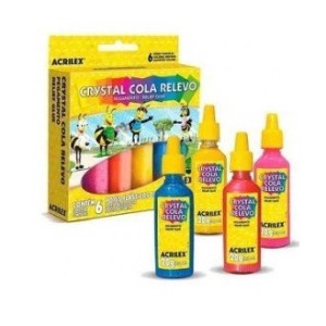 COLA CRYSTAL JELLY  6 UNIDADES 2306 ACRILEX - UN